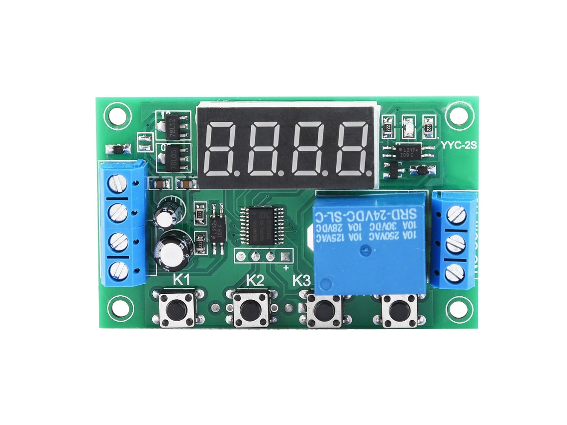 Módulo De Interruptor De Relé Con Temporizador Ajustable Led Para Control Automático 24v