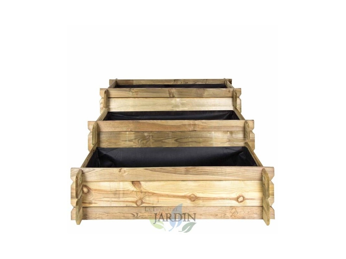 Huerto Urbano Escalera 3 Alturas 134 X 88 X 40 Cm SUINGA