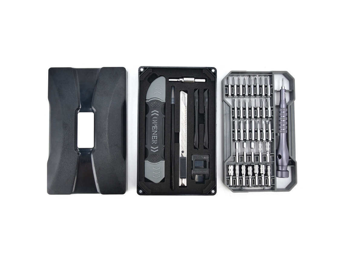 Kit de destornilladores de precisión de 69 piezas con puntas magnéticas JM-8173 para reparaciones electrónicas y juegos.