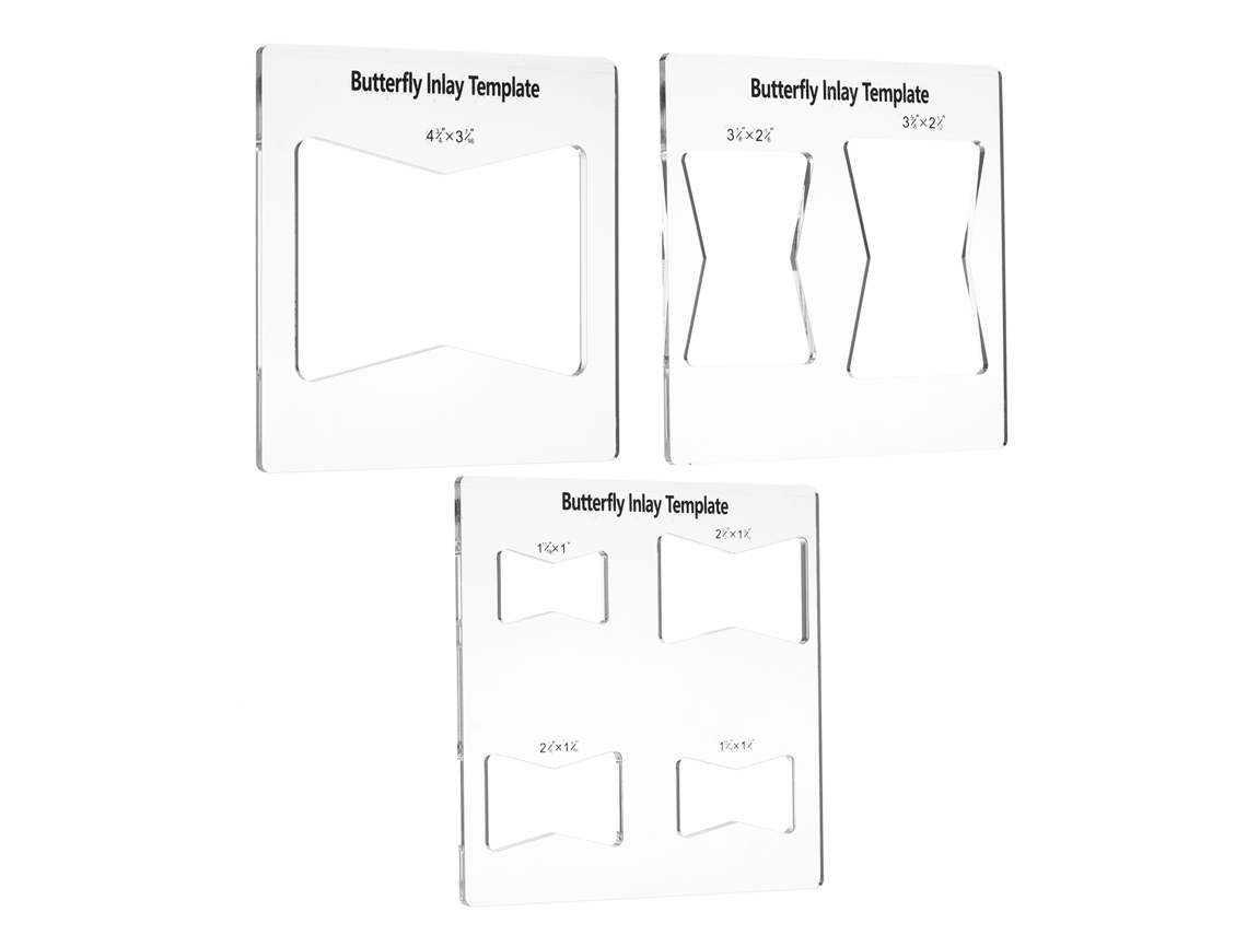 Diseños De Incrustaciones De Mariposas De 6x6 Pulgadas, Paquete De 3 Para Decoración De Fresadoras Y Carpintería, 7 En 3