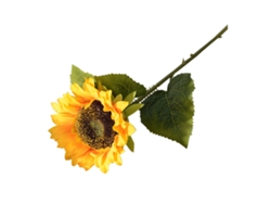 Girasol artificial amarillo estilo pastoral para decoración.