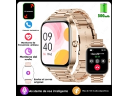 Smartwatch con pantalla HD de 1,85 pulgadas, esferas de reloj personalizables y monitorización de salud.