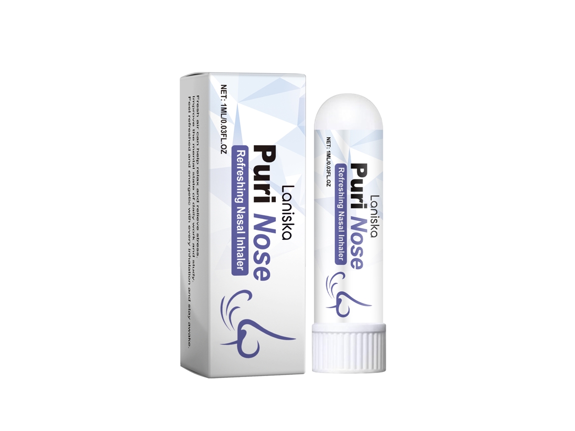 Inhalador nasal refrescante de acción rápida y eficaz.