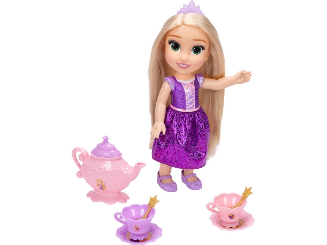 Muñeca Rapunzel de 38 cm con juego de té Disney