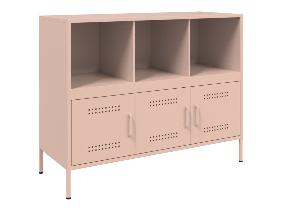 Maison Exclusive - Aparador Acero Rosa 100,5x39x79 Cm