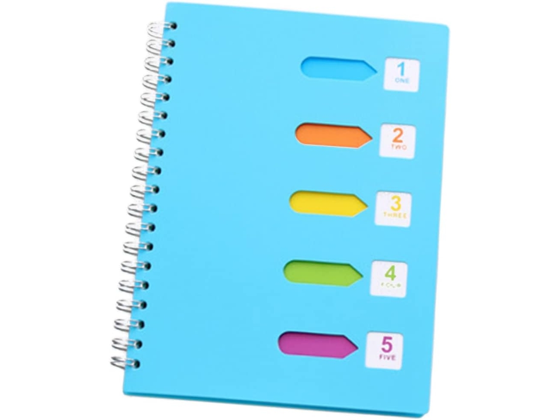 Caderno Espiral Lateral, Bloco De Notas Grosso, Caderno Escolar, Formato Azul, Diário Para Estudantes.