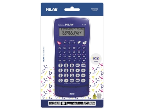 Blister M 228 Serie Calculadora Ácido Serie S Azul Transparentemilan