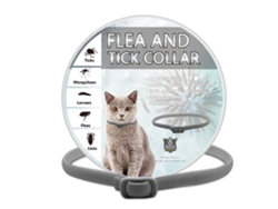 Collar repelente de insectos y mosquitos, especialmente diseñado para gatos, con un ajuste cómodo alrededor del cuello que no provoca estrangulamiento - Gris