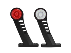 2026-2pcs Lámpara Lateral De Camión 28led Bicolor 24v Luz Señal Advertencia Faro Trasero Remolque Coche
