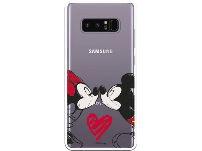 Carcasa Samsung Galaxy Note 8 DISNEY Mickey y Minnie Beso Multicolor
