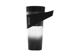 Exprimidor portátil pequeño con carga inalámbrica, exprimidor multifuncional Mdug (negro)