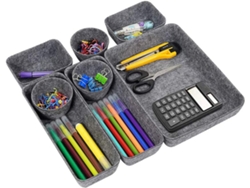 Organizador de fieltro para cajones de escritorio