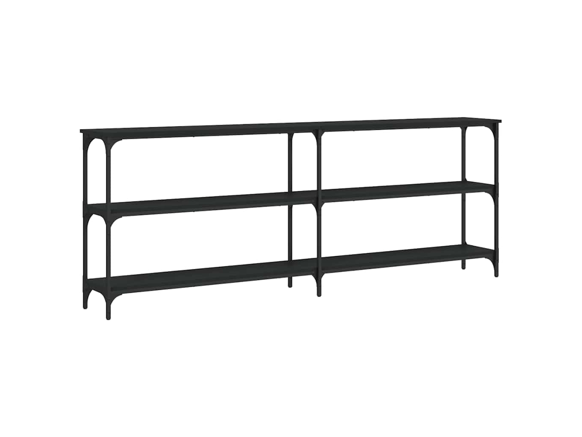 Mesa Consola 200x29x75 Cm Derivados de Madera Negro MAISON EXCLUSIVE