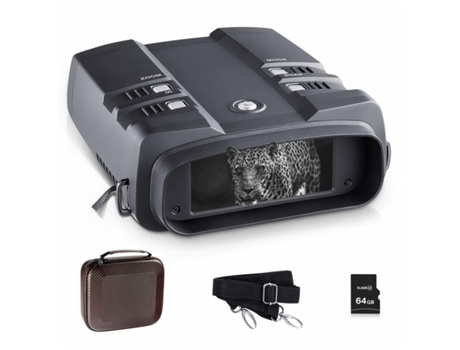 Binoculares de visión nocturna Imagen 1080P de 10,8X31 Mm con tarjeta TF de 64G Pantalla LCD de 4 para cámara fotográfica Reproducción de video Pr-...