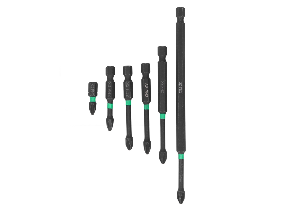 puntas de destornillador magnético hexagonal de acero de aleación PH2 S2 para mantenimiento