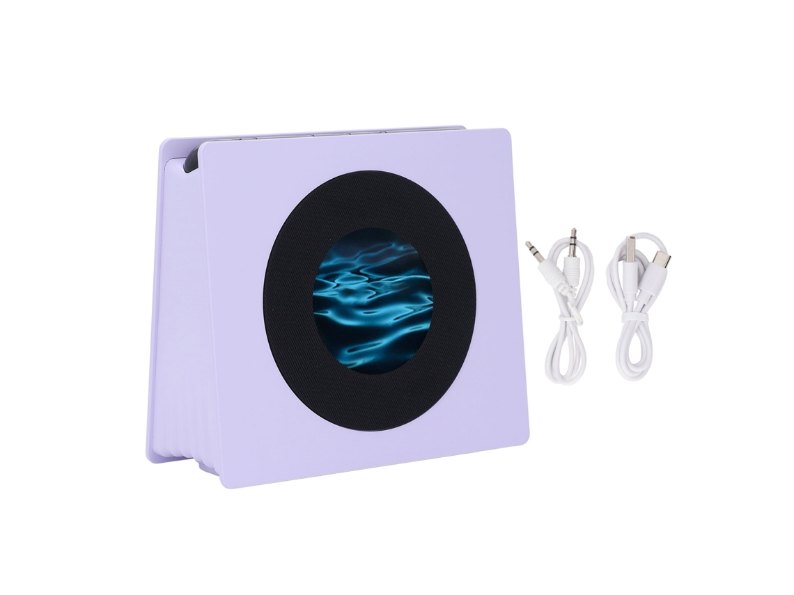 Despertador De Ruido Blanco Con Luz Nocturna Y Altavoz Para Mesita De Noche - Morado