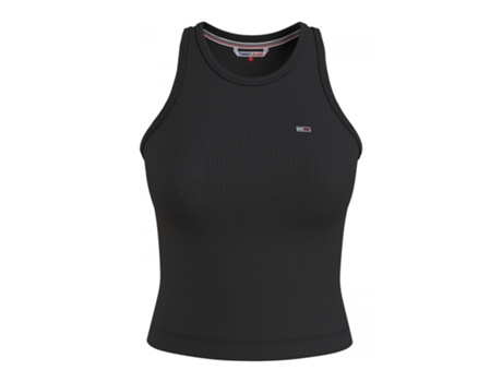 Top TOMMY JEANS Algodón Mujer (S - Negro)