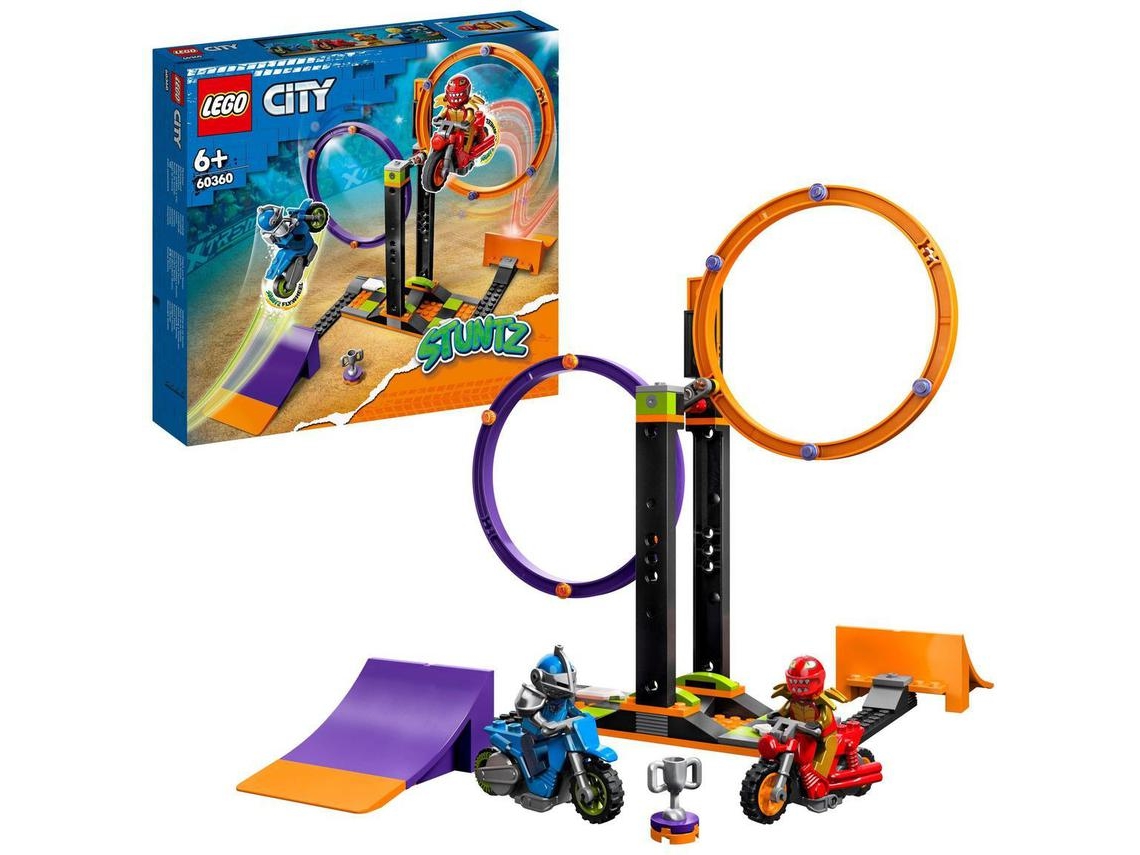 LEGO City: Desafio Acrobático Giratório – set de construção para 1 ou 2 jogadores com ação de acrobacias (117 peças)