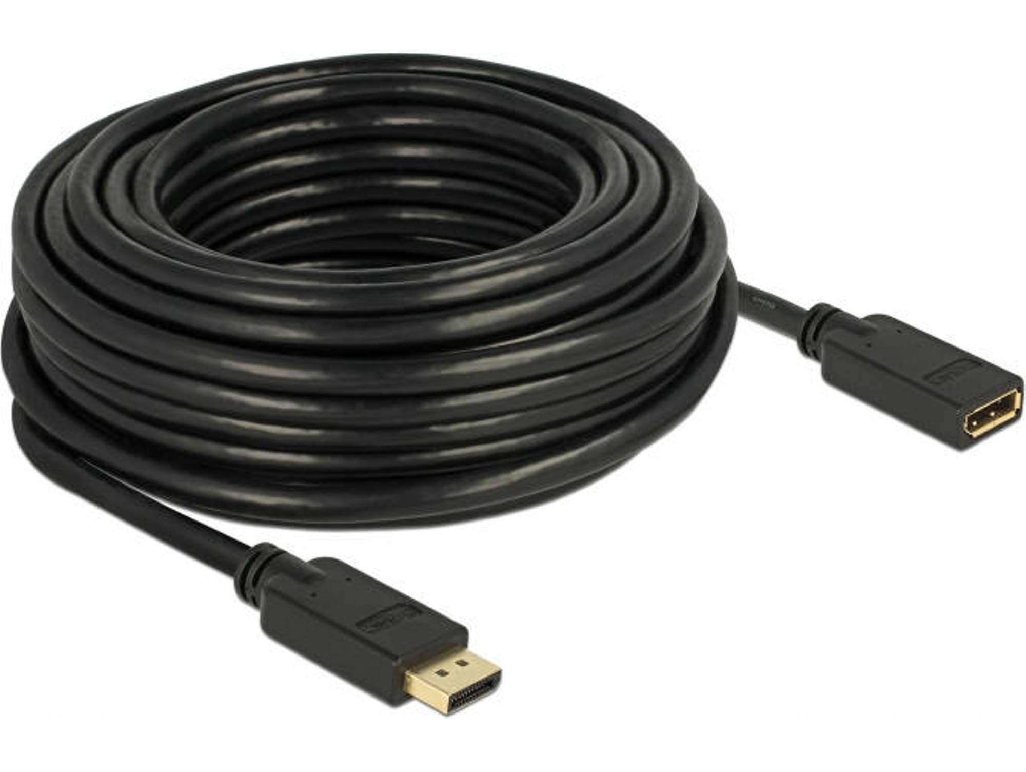 Cable de Datos DELOCK (DisplayPort - 15 m - Negro)