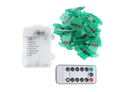 Guirnalda de luces LED de 4 metros y 40 LED con forma de sombrero, luces decorativas con control remoto para festivales y fiestas.