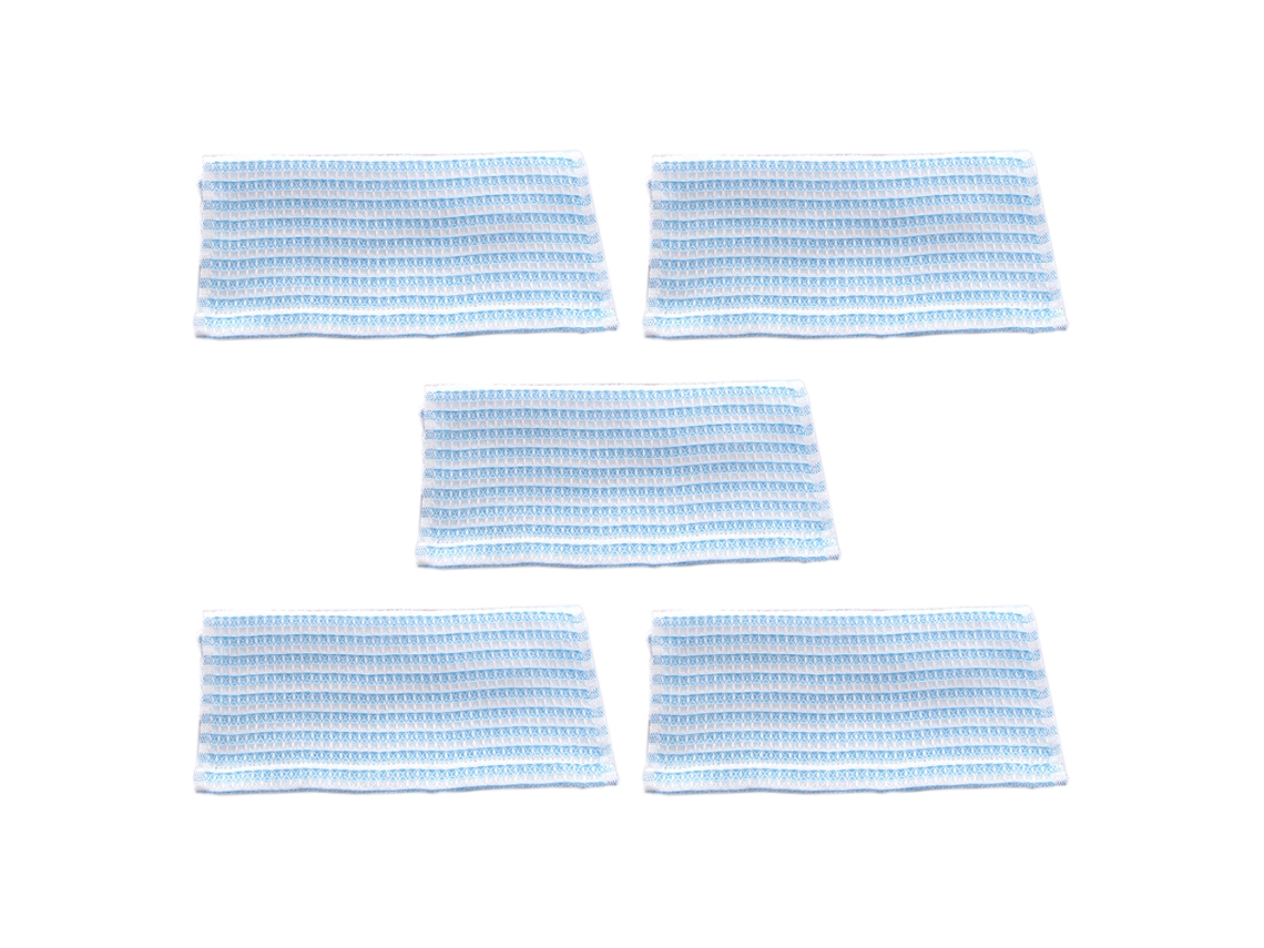 Conjunto de Toallas Kofihety de Fibra de Bambú Azul - 5 uds (25x35)