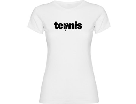 Camiseta de Mujer para Tenis KRUSKIS Word Blanco (S)