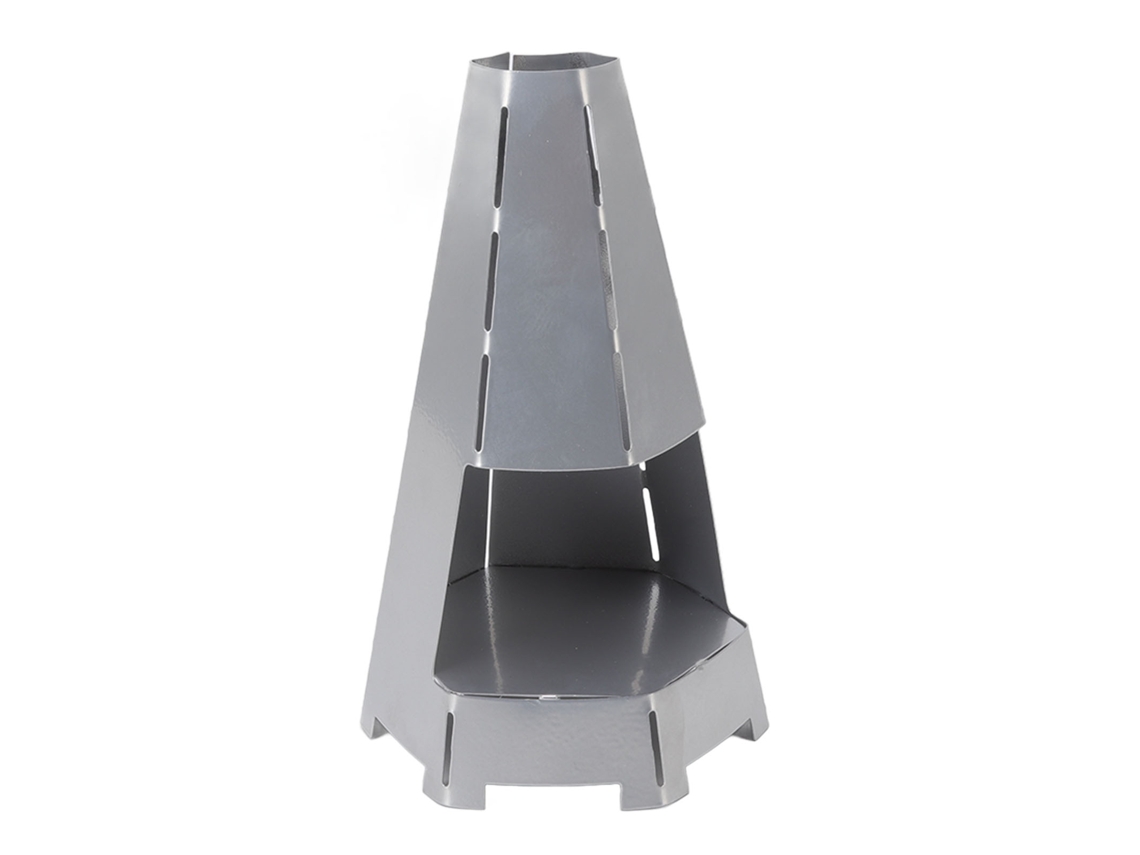 El candelabro metálico Baok Hurricane, resistente al viento, es ideal para velas pequeñas y crea un ambiente acogedor, perfecto para bares, cafeterías y bodas.