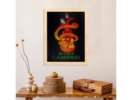 Poster NACNIC Vintage Anuncio vintage italiano de Campari de 1921.