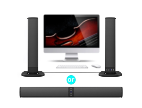 Soundbar WEIMAI Bluetooth Home Theater con Subwoofer para Pc