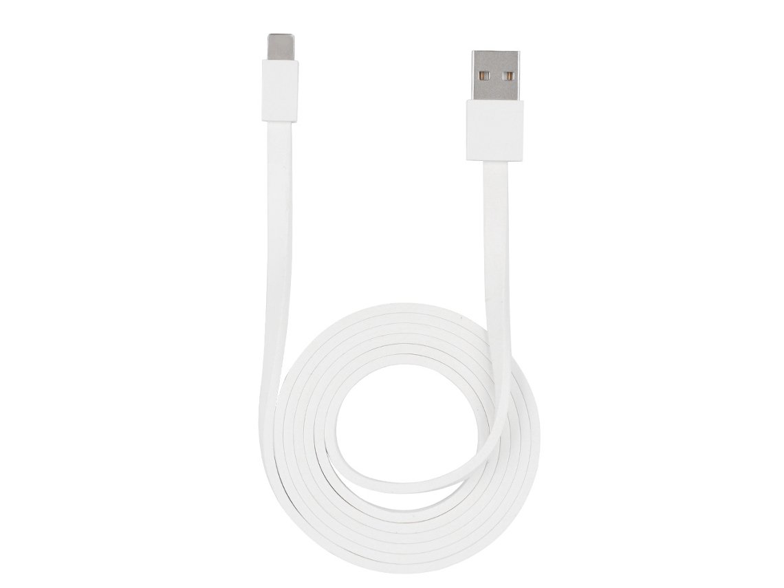 Cable De Datos Usb Portátil De Carga Rápida De 120 Cm Para Teléfonos Móviles (blanco)