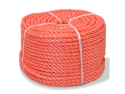 Cuerda Torcida De Polipropileno 14 Mm 250 M Naranja