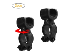 Soporte Para Luz De Bicicleta Con Rotación De 360 Grados, 2 Piezas, Soporte Fijo Para Luz De Bicicleta