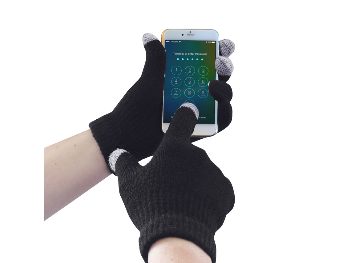 Guante De Punto Touchscreen: Destreza Y Comodidad Negro / Xx/3x