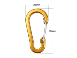 5 Mini Mosquetones De Aleación De Aluminio Con Anilla En D Para Llavero, Ideales Para Acampar, Hacer Senderismo, Pescar Y Practicar Excursionismo.