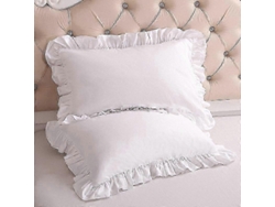 Volante Funda Volante Funda De Cushion Funda Blanca Gusshious