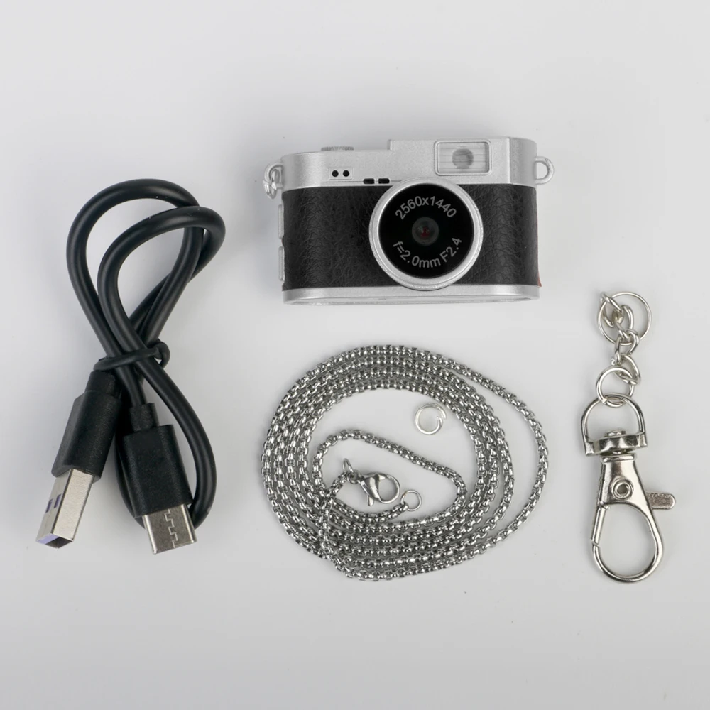 (negro - 32 Gb) Mini Cámara, Grabación De Video, Flash Led, Pantalla Ips De 1,47 Pulgadas, Múltiples Filtros