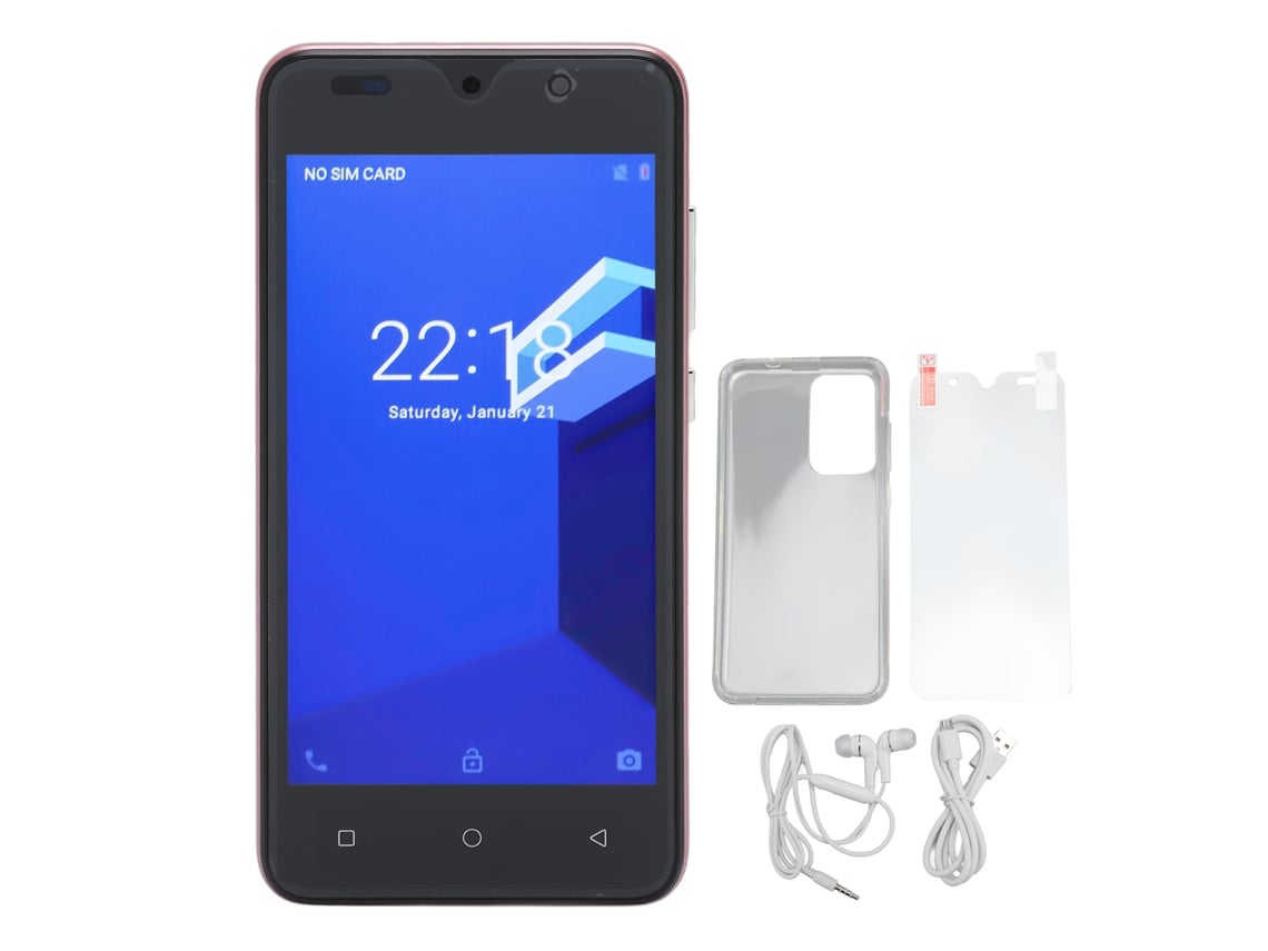 Smartphone Android 12 De 5 Pulgadas, 4 Gb De Ram, 32 Gb De Rom, Reconocimiento Facial, Cámara De 8 Mp, Color Oro Rosa.