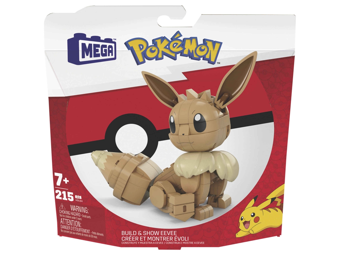MEGA CONSTRUX Pokémon Eevee Brinquedo de Construção 7 Anos E