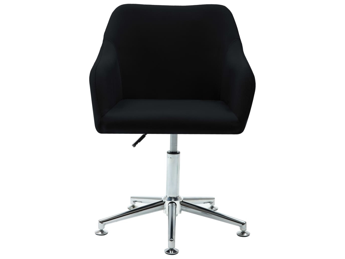 Maison Exclusive - Silla De Comedor Giratoria Tela Negra