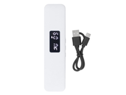 Alto-falante De Condução Óssea Sem Fio Bluetooth 5.3 Para Travesseiro Com Temporizador E Display Digital Branco
