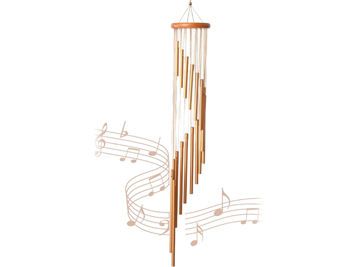 Campanas de viento extra grandes para decoración de exteriores, sonidos melodiosos en escala pentatónica, afinadas por expertos para calmar el cuerpo y la mente.