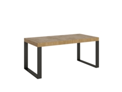 Mesa Extensible 200/304x90 cm Tecno Premium Roble Natural con Patas Antracita Itamoby