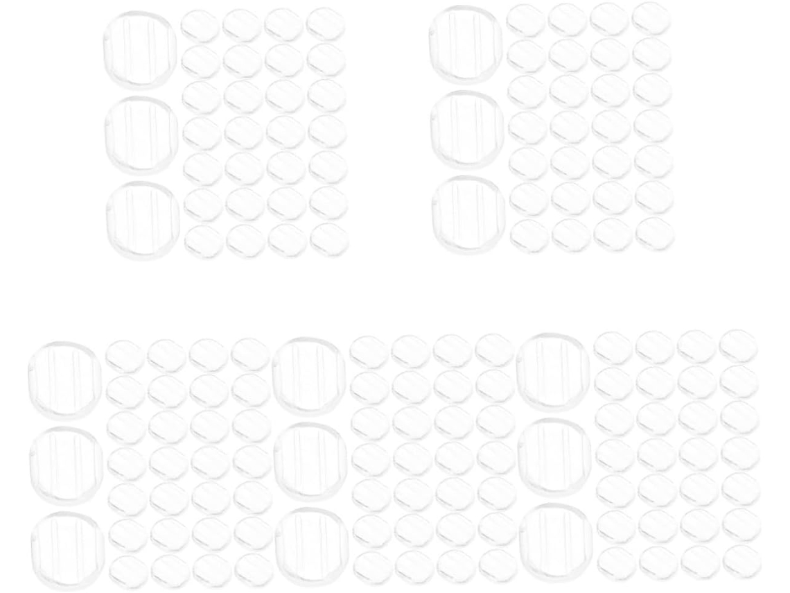 Nuobesty 250 Tapones Para Los Oídos De Silicona Transparente Con Soportes Antideslizantes Para Pendientes