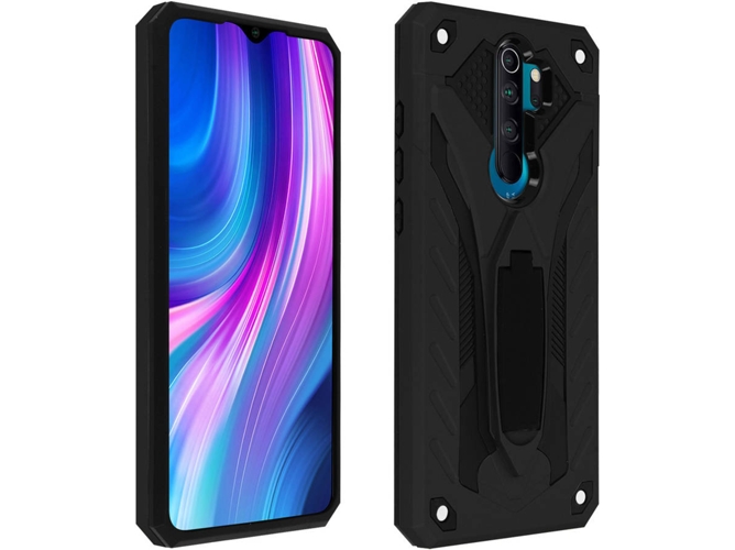 Carcasa Xiaomi Redmi Note 8 Pro AVIZAR Híbrido Negro