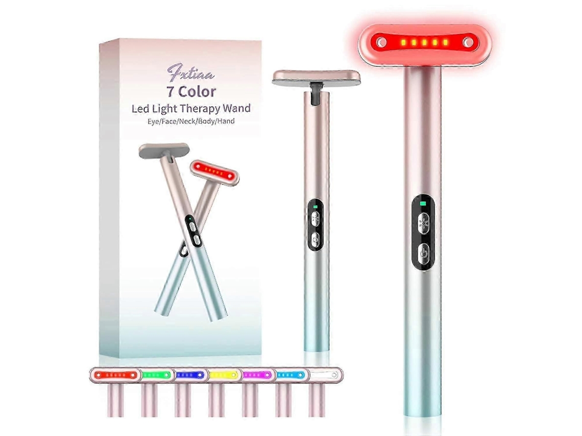 Terapia de luz roja para el rostro, dispositivo LED 7 en 1 para el cuidado de los ojos para uso doméstico GOKOCO