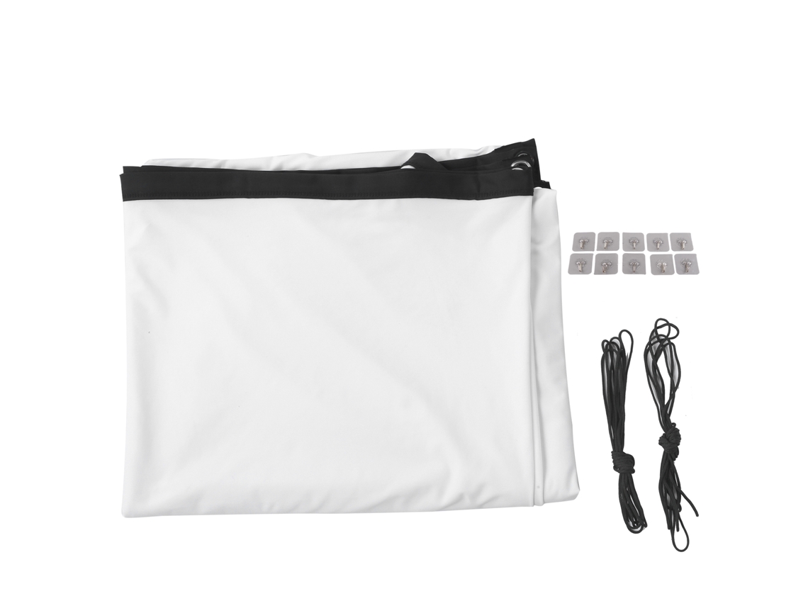 Pantalla De Proyección Portátil De 120 Pulgadas (relación De Aspecto 16:9) Para Cine En Casa (interior/exterior) Con Gancho Y Cuerda.