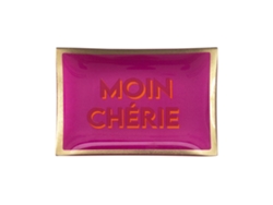 Piatto Rettangolare Decorativo Gift Company Platos Love Moin Chèrie Vetro