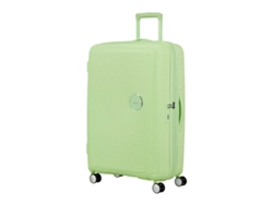 Maleta de viaje grande de 77 cm, 4 radios, Soundbox, color verde kiwi.