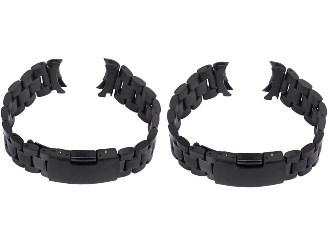2 Piezas Correa Reloj Acero Inoxidable 20 Reemplazo Correas Banda Mm