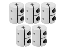 5 Peças Acoplador De Eixo De Alumínio Conector Para Impressora 3d Motor Servo Passo A Passo